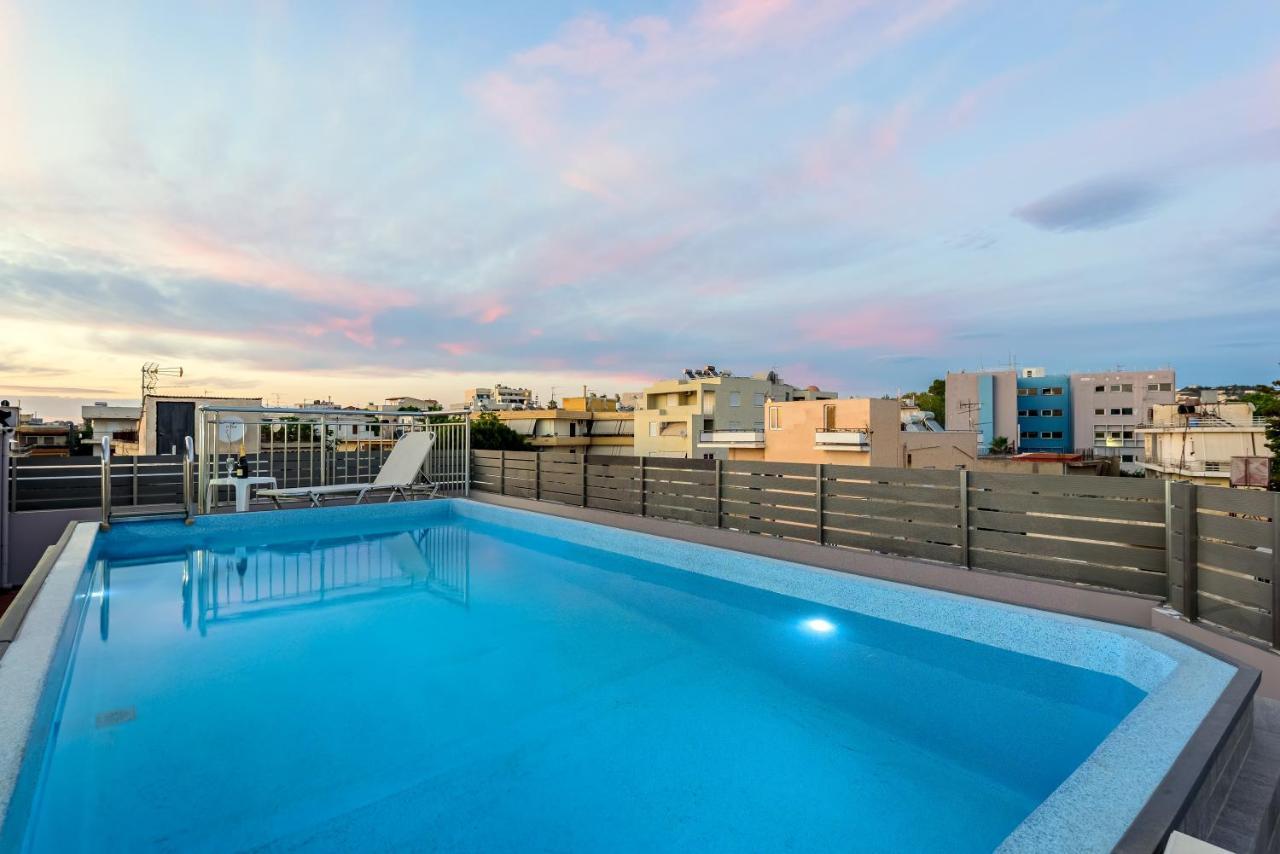 Luxury In Center With Rooftop Swimming Pool Lägenhet Chania (Crete)